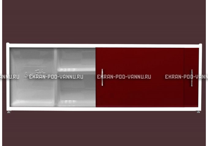 Экран с полочкой - Бордо – купить по цене 6880 руб. в интернет-магазине в городе Красноярск картинка 1