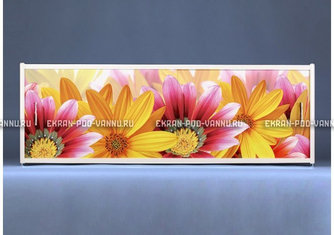 Раздвижной ФОТО экран - Flowers – купить по цене 8500 руб. в интернет-магазине в городе Красноярск картинка 1