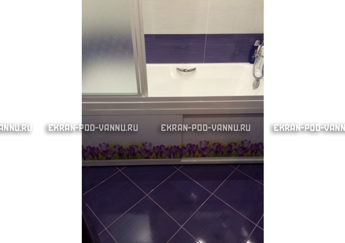 Экран на роликах EUROPLEX  Ирисы – купить по цене 12400 руб. в интернет-магазине в городе Красноярск картинка 4