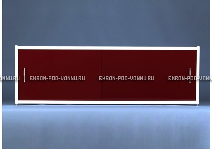Раздвижной экран EUROPLEX Комфорт бордовый – купить по цене 7150 руб. в интернет-магазине в городе Красноярск картинка 1