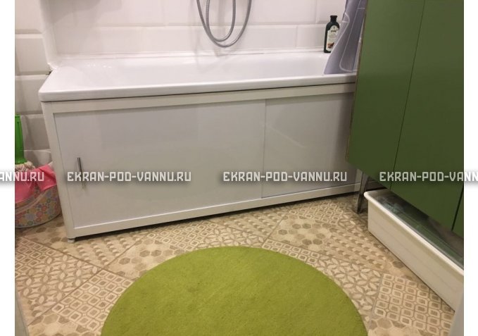 Раздвижной экран EUROPLEX Комфорт белый – купить по цене 6400 руб. в интернет-магазине в городе Красноярск картинка 1