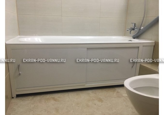 Экран  EUROPLEX Роликс белый с вставкой – купить по цене 10400 руб. в интернет-магазине в городе Красноярск картинка 4