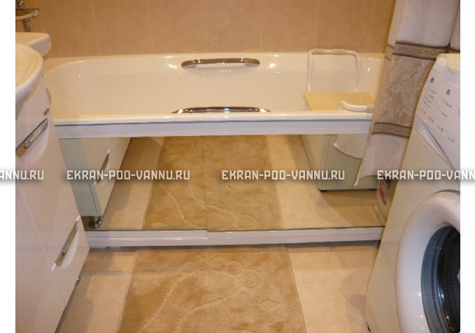 Раздвижной экран EUROPLEX Роликс Зеркальный – купить по цене 9700 руб. в интернет-магазине в городе Красноярск картинка 3
