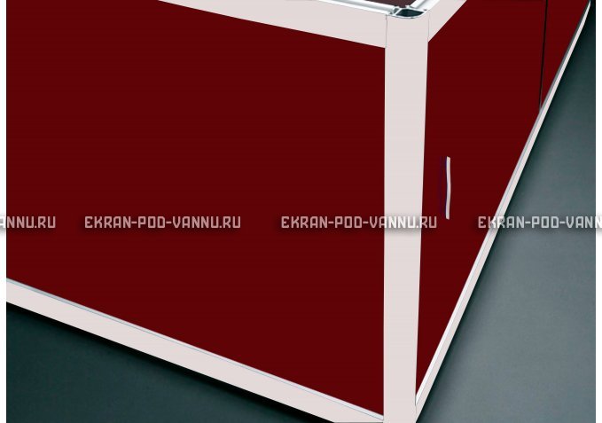 Торцевой экран EUROPLEX Комфорт бордовый – купить по цене 8760 руб. в интернет-магазине в городе Красноярск картинка 1
