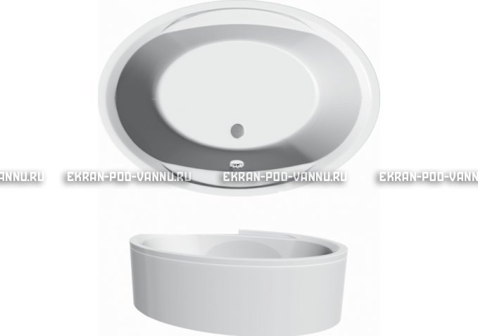 Акриловая ванна Vayer Opal 180x120 – купить по цене 33850 руб. в интернет-магазине в городе Красноярск картинка 3