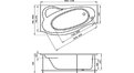 Акриловая ванна 1MarKa Gracia 170x100 – купить по цене 20270 руб. в интернет-магазине в городе Красноярск картинка 17