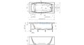 Отрезная ванна 1MarKa Pragmatika 173-155х75 см  – купить по цене 15450 руб. в интернет-магазине в городе Красноярск картинка 25