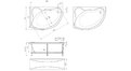 Акриловая ванна 1MarKa Catania 160x100 – купить по цене 17650 руб. в интернет-магазине в городе Красноярск картинка 13